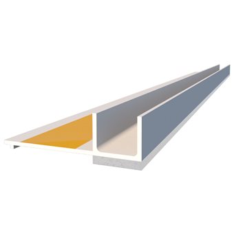 Window profile with self-adhesive tape